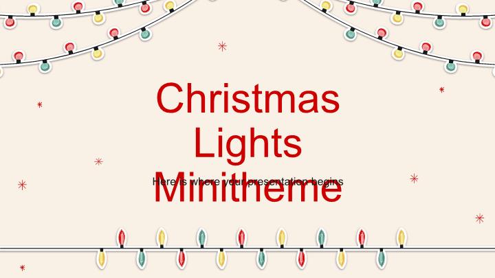 Đèn Giáng sinh Minitheme