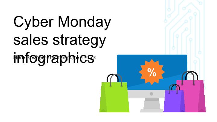 Đồ họa thông tin chiến lược bán hàng Cyber Monday