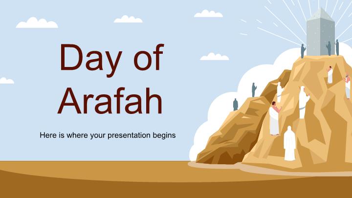 Powerpoint templates ngày của Arafah simple and delicate